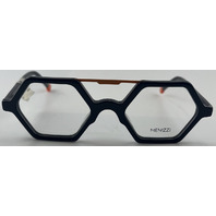 MENIZZI MK501 GLASSES 01 BLACK BURNT ORANGE FRAMES 46-18-130 UNISEX EYEGLASSES