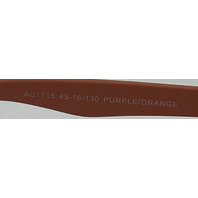AURA AU1715 GLASSES PURPLE/ORANGE FRAMES 45-16-130 KIDS EYEGLASSES