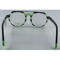 MENIZZI MK503 GLASSES 01 CRYSTAL GREEN BLACK FRAMES 45-17-130 UNISEX EYEGLASSES