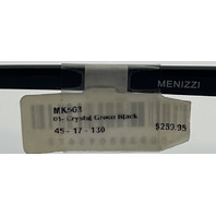 MENIZZI MK503 GLASSES 01 CRYSTAL GREEN BLACK FRAMES 45-17-130 UNISEX EYEGLASSES