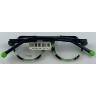 MENIZZI MK503 GLASSES 01 CRYSTAL GREEN BLACK FRAMES 45-17-130 UNISEX EYEGLASSES