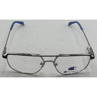 CHAMPION WIL C02 56-16-148 SILVER/NAVY METAL EYEGLASS FRAMES