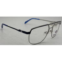 CHAMPION WIL C02 56-16-148 SILVER/NAVY METAL EYEGLASS FRAMES