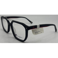 CHAMPION HUSTLE C01 53-17-135 BLACK/RED POWER FLEX EYEGLASS FRAMES
