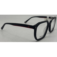 CHAMPION HUSTLE C01 53-17-135 BLACK/RED POWER FLEX EYEGLASS FRAMES