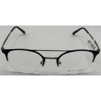 CHAMPION CU1002HCA C02 49-20-140 BLACK/GUNMETAL EYEGLASS FRAMES
