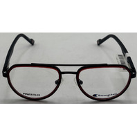 CHAMPION NAB 50-17-135 RED/BLACK POWER FLEX EYEGLASS FRAMES
