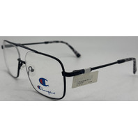 CHAMPION SAM C03 57-15-145 BLACK/BLUE EYEGLASS FRAMES