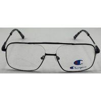 CHAMPION SAM C03 57-15-145 BLACK/BLUE EYEGLASS FRAMES