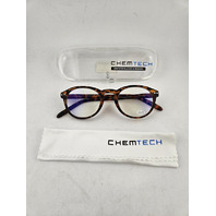 CHEMTECH 5007 JAMIE TORTOISE BROWN 46-18-140 +0.25 EYEGLASSES