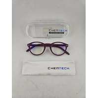 CHEM TECH 5007 JAMIE RASPBERRY 46-18-140 +1.25 EYEGLASSES