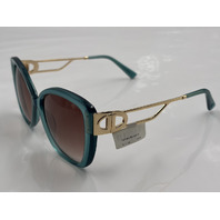 CHAMPION APONI CO2 TEAL GOLD 56-15-140 WOMEN'S POLARIZED SUNGLASSES
