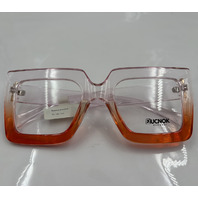 RUCNOK EYEWARE PINK AND CLEAR FRAMES 54-26-145 WOMEN'S OVERSIZED EYEGLASSES