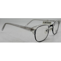 ROGUE R1054 49-21-145 CRYSTAL/BLACK UNISEX EYEGLASSES FRAMES
