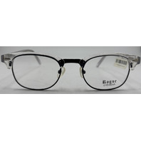 ROGUE R1054 49-21-145 CRYSTAL/BLACK UNISEX EYEGLASSES FRAMES