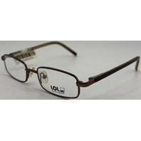 LOL EYEWEAR VE LOL-17 44-16-125 BROWN UNISEX EYEGLASSES FRAMES