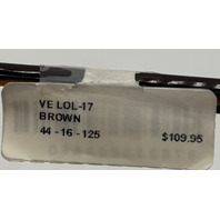 LOL EYEWEAR VE LOL-17 44-16-125 BROWN UNISEX EYEGLASSES FRAMES