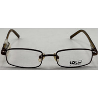 LOL EYEWEAR VE LOL-17 44-16-125 BROWN UNISEX EYEGLASSES FRAMES