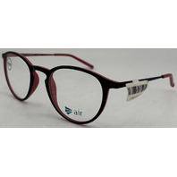 ULTEM AIR A7031 48-21-140 BLACK/RED WOMENS EYEGLASSES FRAMES