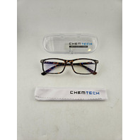 CHEM TECH 5008 TOMMY TORTOISE 49-18-138 +2.5. EYEGLASSES