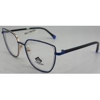 FUNKY MUNKEE BOM1101 52-18-135 C3 BLUE WOMENS EYEGLASS FRAMES