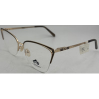 FUNKY MUNKEE BOM1116 54-17-140 C3 GOLD WOMENS EYEGLASS FRAMES