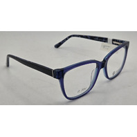 SCHUBACH ORIGINALS CHIC JUSTINE GLASSES BLUE FRAMES 57-17-150 WOMENS EYEGLASSES