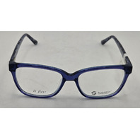 SCHUBACH ORIGINALS CHIC JUSTINE GLASSES BLUE FRAMES 57-17-150 WOMENS EYEGLASSES