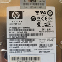LOT OF 2 - HP DG0146FAMWL 146GB HDD 9F J066 085