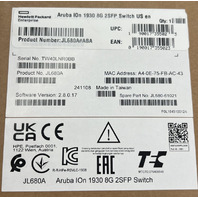 HPE NETWORKING INSTANT ON 1930 8G 2SFP 10 PORT SWITCH MANAGED JL680A
