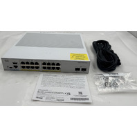 CISCO CATALYST C1300 C1300-16P-2G 16-PORT GIGABIT POE+ MANAGED NETWORK SWITCH