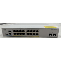 CISCO CATALYST C1300 C1300-16P-2G 16-PORT GIGABIT POE+ MANAGED NETWORK SWITCH