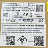 EXTREME NETWORKS X435-24P-4S 24-PORT GIGE POE+ SWITCH WITH 4X 1G SFP