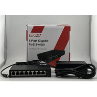 ULTRATECH 8-PORT GIGABIT ETHERNET POE SWITCH WITH 4 POE PORTS 0E-8P4POEGIG