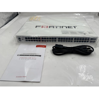 FORTINET FORTISWITCH FS-148F-POE P25490-03-01 48 PORTS MANAGED NETWORK SWITCH