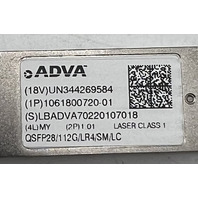 ADVA CORE TRANSPONDER CFP PLUGIN MODULE WCC-PCN-100G 1063700023-01 W TRANSCEIVER