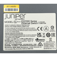 JUNIPER EX2300-24P 24-PORT POE+ GIGABIT ETHERNET SWITCH UNCLAIMED