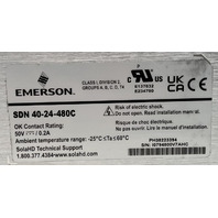 SOLA EMERSON SDN 40-24-480C DIN RAIL POWER SUPPLY 24VDC OUTPUT