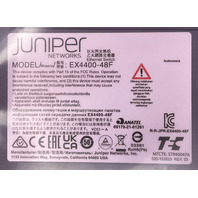 JUNIPER NETWORKS EX4400-48F-S 4X UPLINK 10/25GBE 48 PT LAYER 3 ETHERNET SWITCH