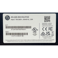 ARAKNIS NETWORKS AN-220-SW-R-8-POE SWITCH 220 SERIES L2 MANAGED GIGABIT SWITCH
