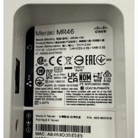 CISCO MERAKI MR46 MR46-HW A90-90 100-B INDOOR WI-FI ACCESS POINT - UNCLAIMED