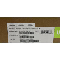 FORTINET FORTISWITCH 124F-FPOE 24-PORT FULL POE+ NETWORK SWITCH P2548-03-01
