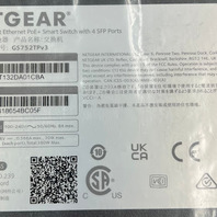 NETGEAR GS752TPV3 48-PORT GIGABIT POE+ SMART SWITCH W/4 SFP PORTS TP-300NAS