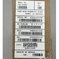 CALIX GIGASPIRE 100-05493 BLAST U4 WIRELESS ROUTER GS2028E