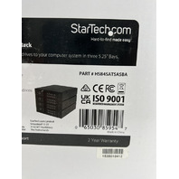 STARTECH 4-BAY ALUMINUM TRAYLESS HOT SWAP MOBILE RACK BACKPLANE HSB4SATSASBA
