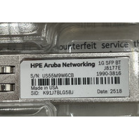 HPE ARUBA J8177E 1G SFP BT RJ45 100M XCVR CAT5E ETHERNET TRANSCEIVER