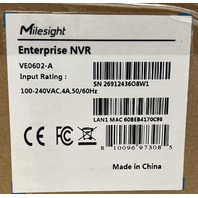 MILESIGHT VE0602-A 32-CHANNEL ENTERPRISE NVR VIDEO SERVER ANALYTICS