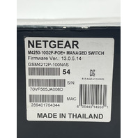 NETGEAR M4250-10G2F-POE+ GSM4212P-100NAS MANAGED SWITCH