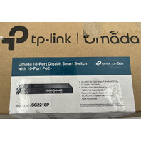 TP-LINK OMADA 18-PORT GIGABIT SMART SWITCH WITH 16-PORT POE+ & 2 SFP SG2218P