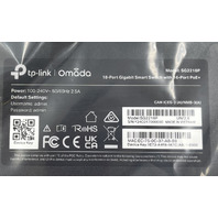 TP-LINK OMADA 18-PORT GIGABIT SMART SWITCH WITH 16-PORT POE+ & 2 SFP SG2218P